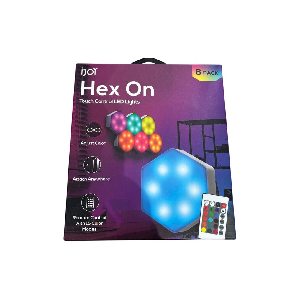 IJoy remote control hex 6 pack lights w/remote control 15 settings